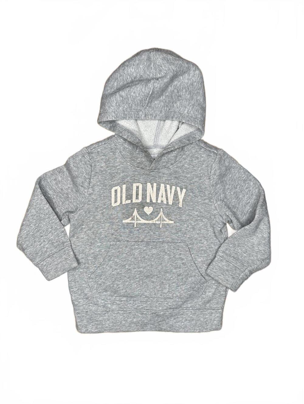 Old Navy Toddler 3T Grey Pullover Hoodie Sweatshirt